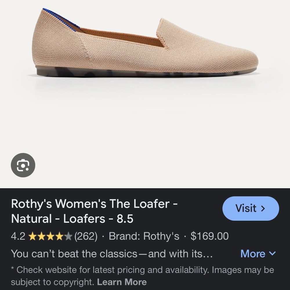Rothy's Women's Cream Loafers